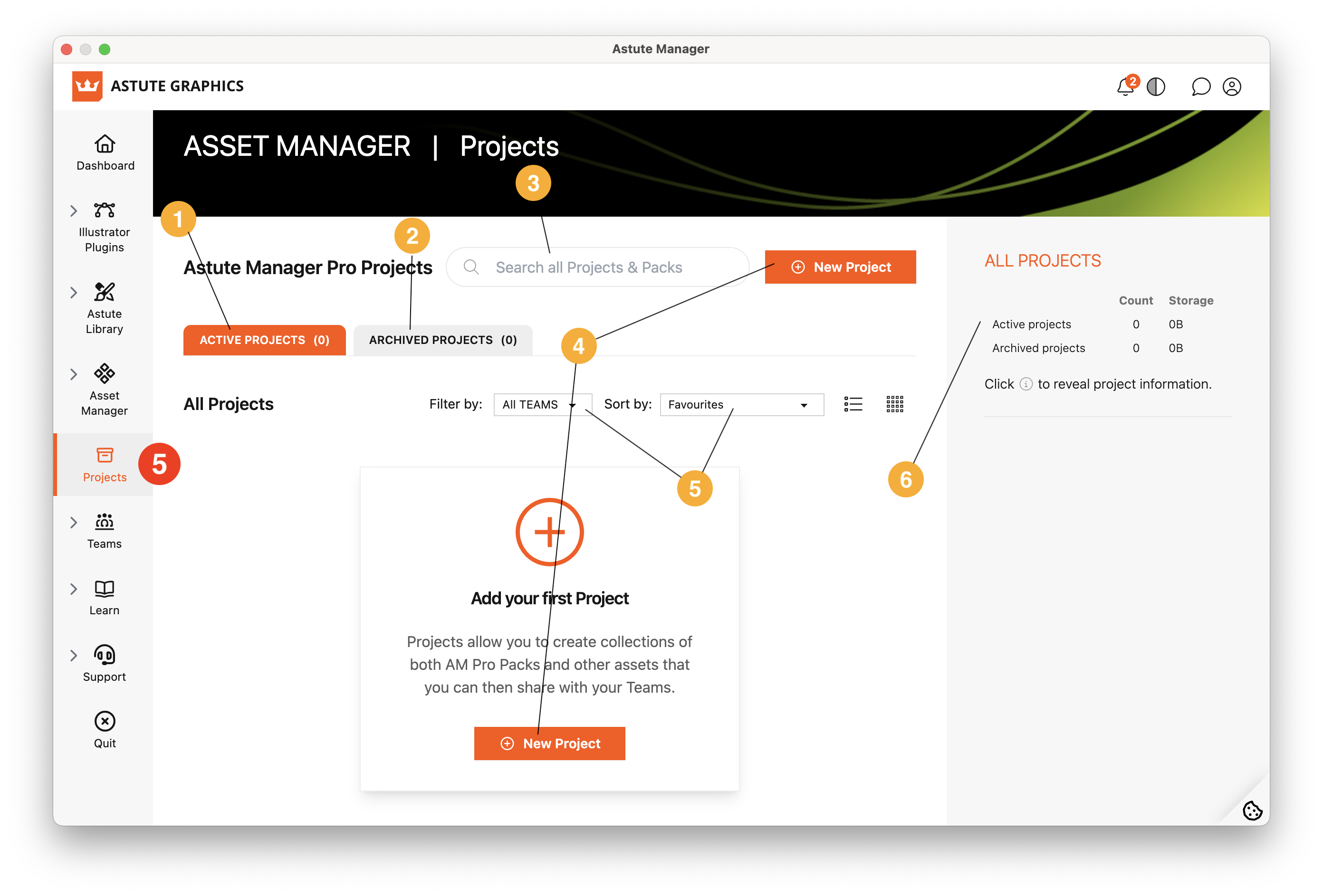 Astute Manager - Projects