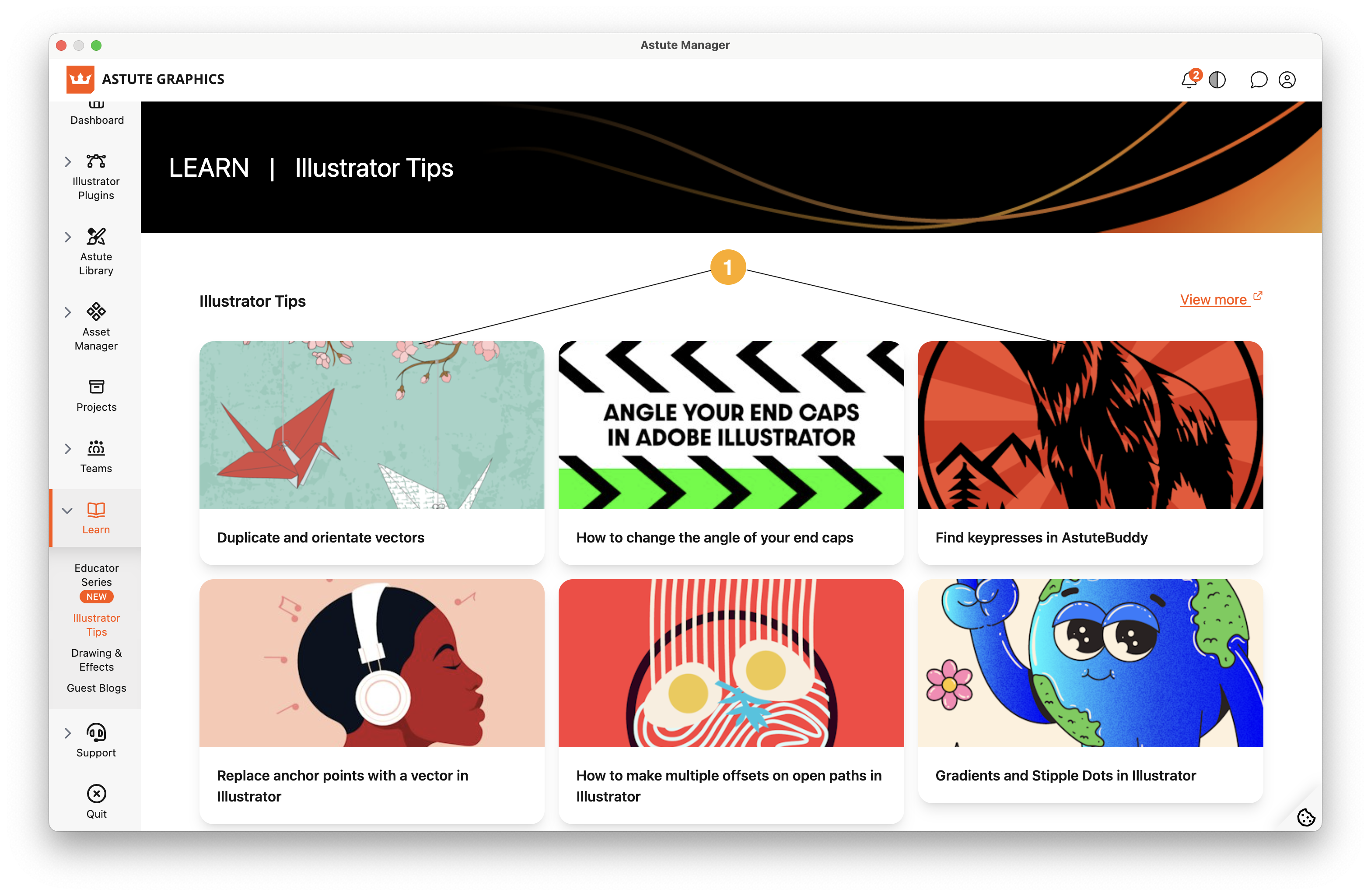 Astute Manager - Illustrator Tips
