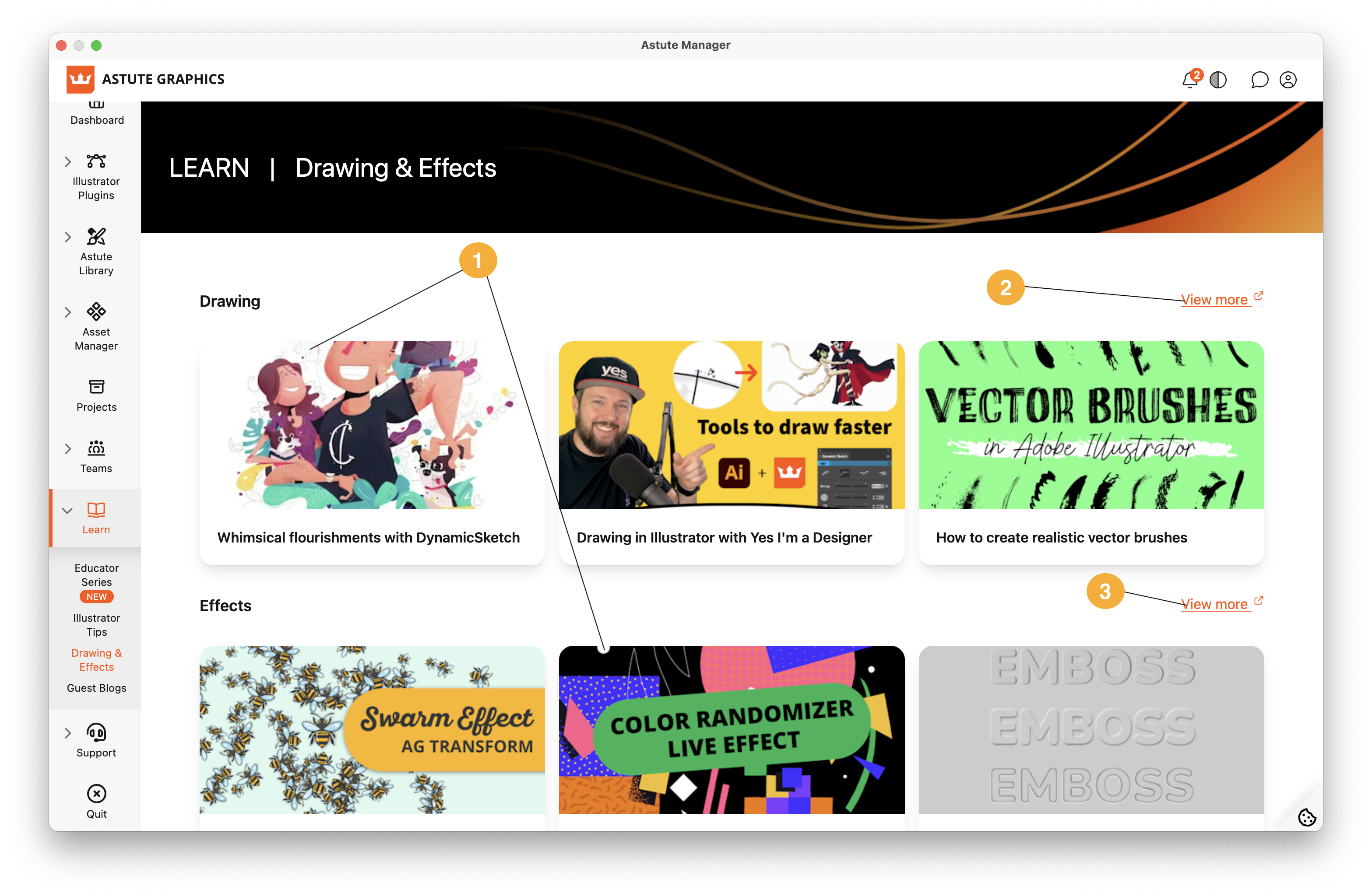 Astute Manager - Drawing & Effects