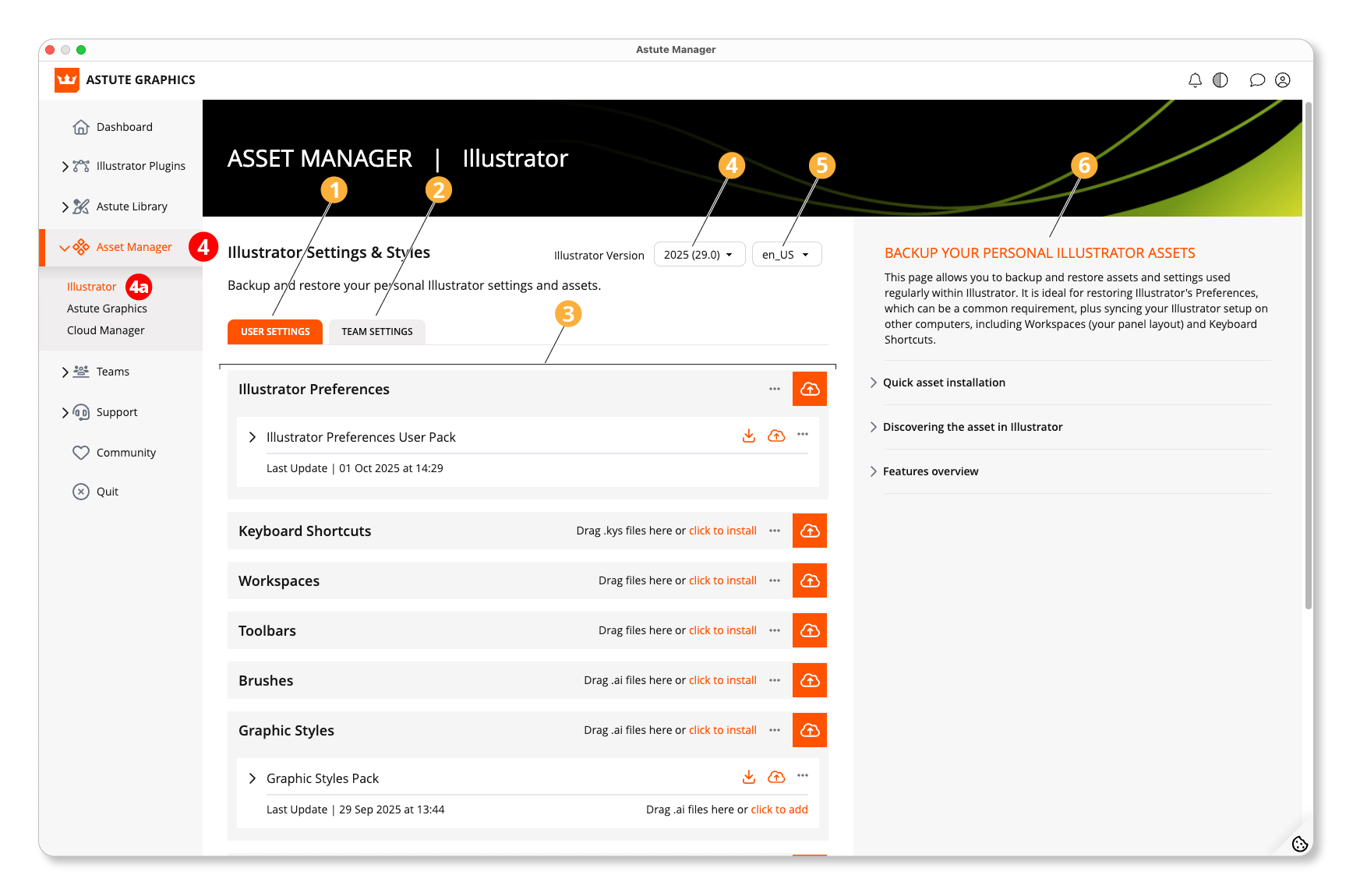 Asset Manager - Illustrator
