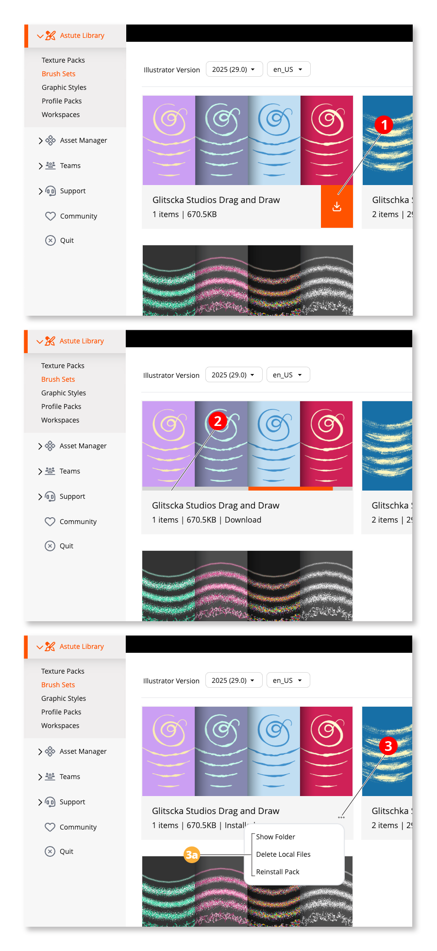 Astute Manager - Brush sets