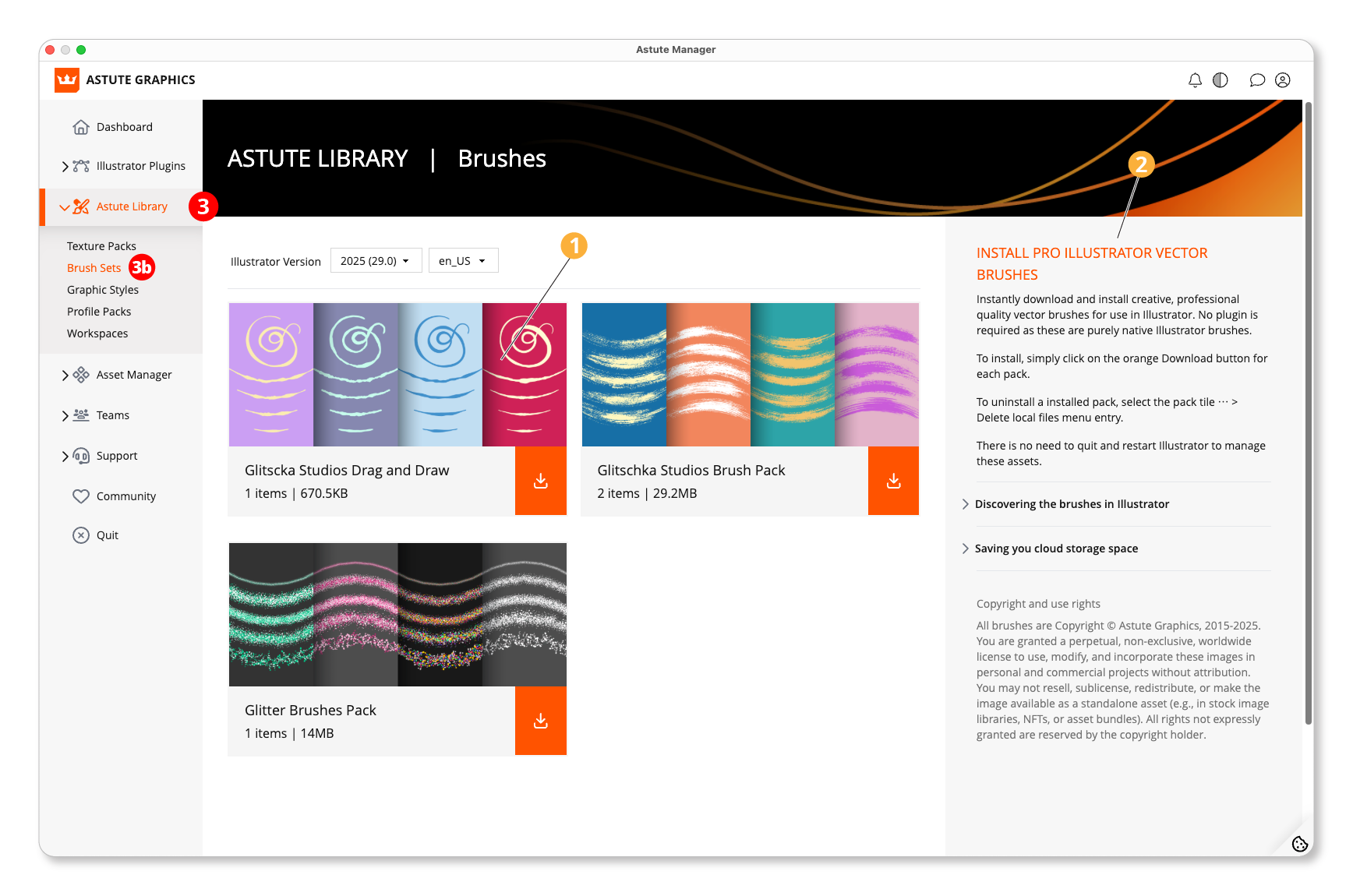 Astute Manager - Brush Sets overview