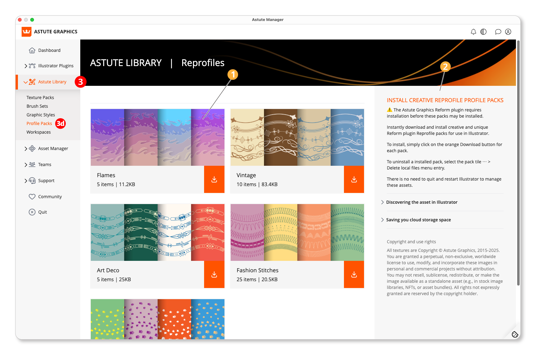Astute Manager - Profile Packs overview