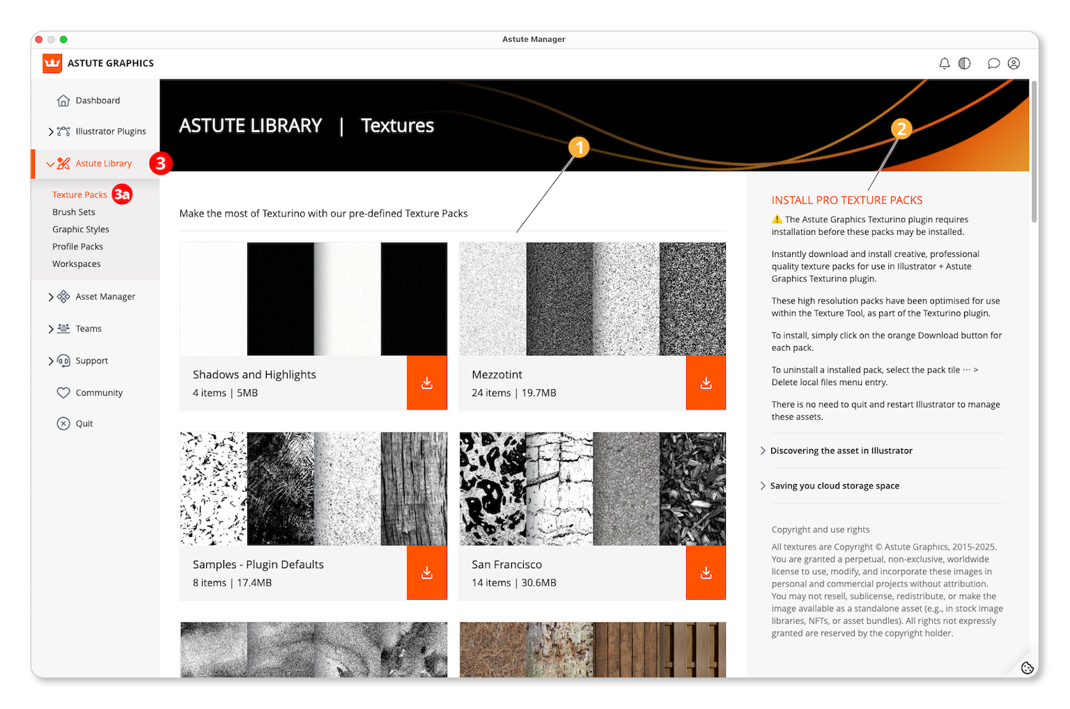 Astute Manager - Texture Packs overview