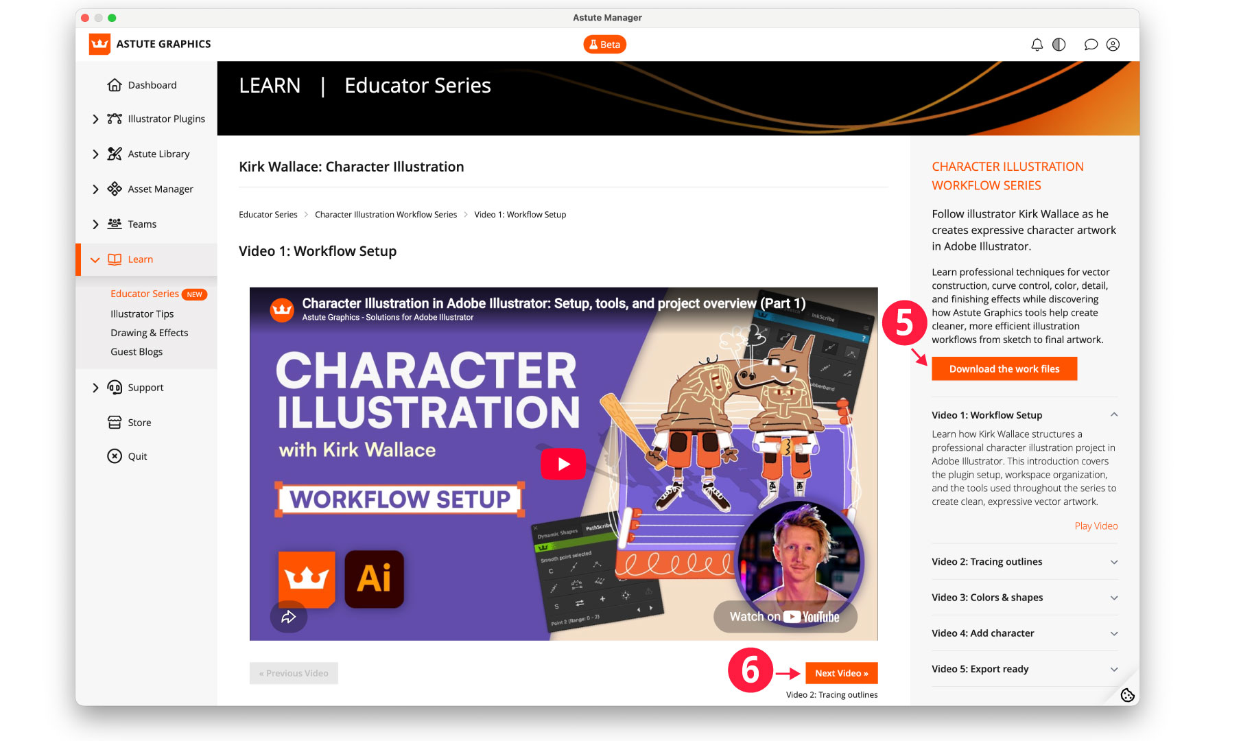 Astute Manager Educator Page with Videos inside Astute Manager