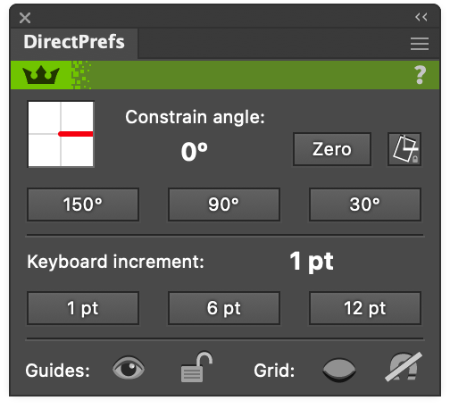 DirectPrefs Panel Location