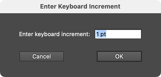 DirectPrefs Enter Keyboard Increment Dialog