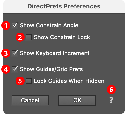 DirectPrefs Preferences Dialog