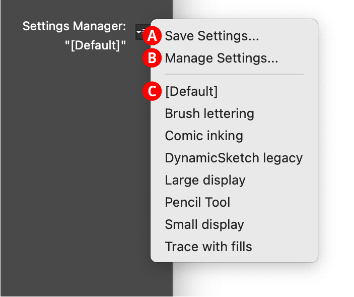 Dynamic Sketch Settings Manager