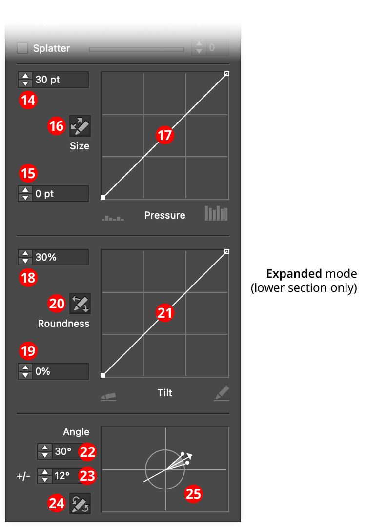 InkFlow Panel Expanded Mode | Astute Graphics Documentation