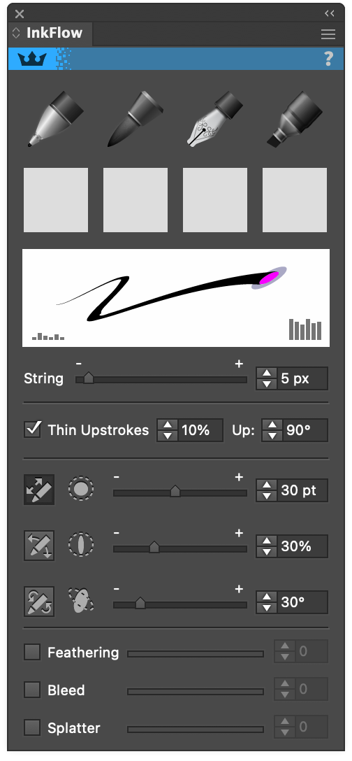 InkFlow Panel Location