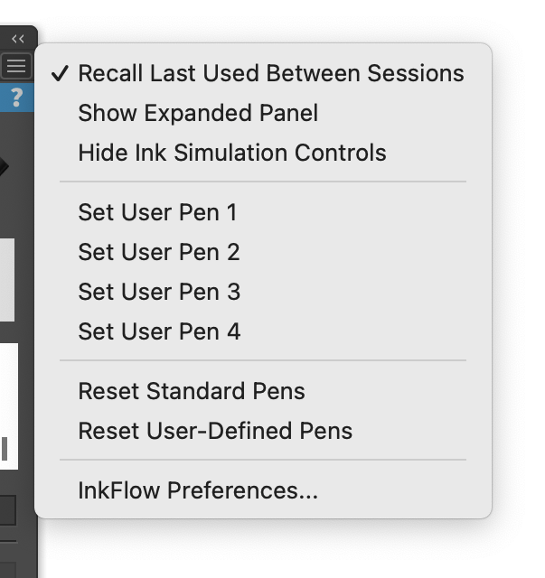 InkFlow Preferences Location