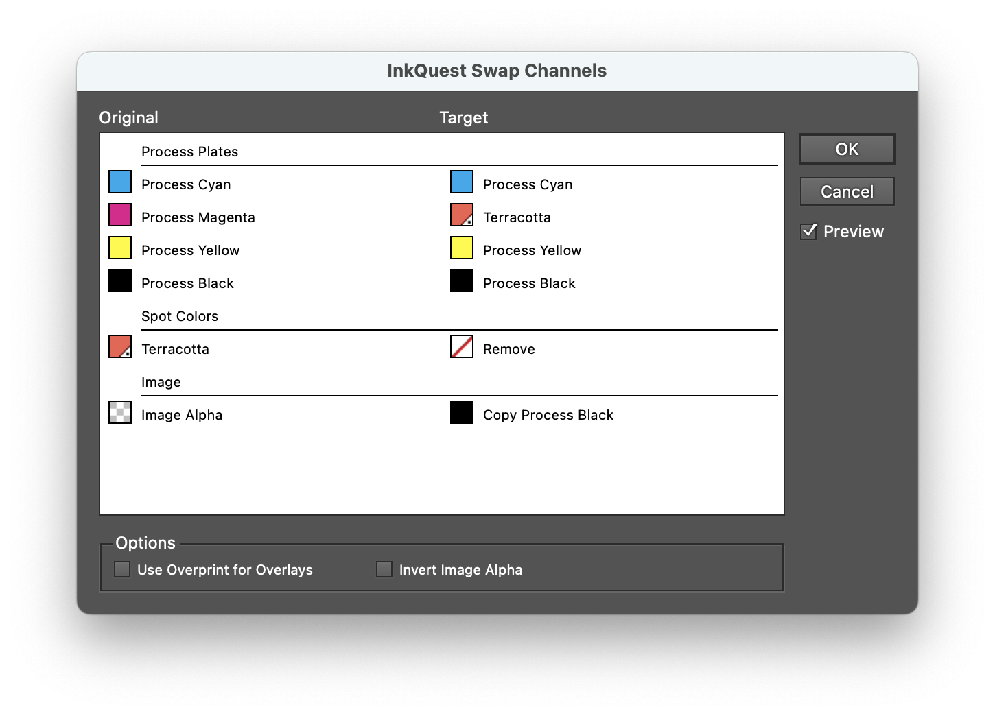 InkQuest Swap Channels