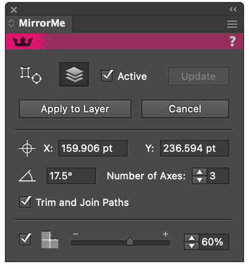 MirrorMe Panel Location