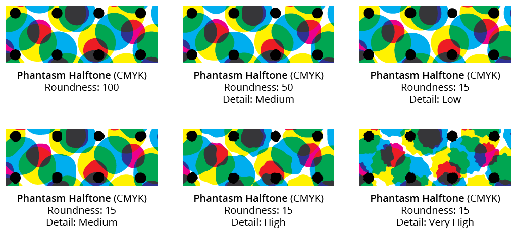 Phantasm Halftone Roundness Detail