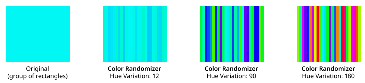 Color Randomizer Hue Variation Examples