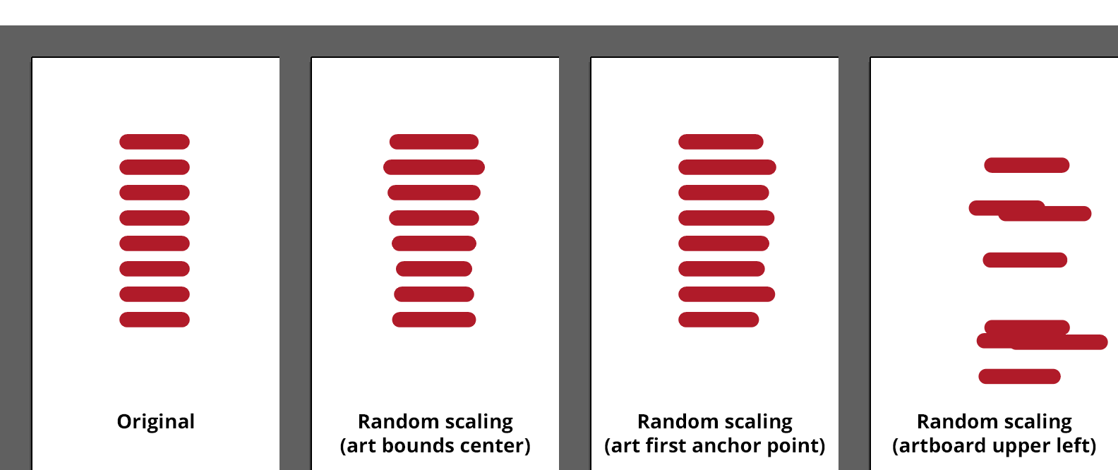 Randomino Panel Scaled Lines Example