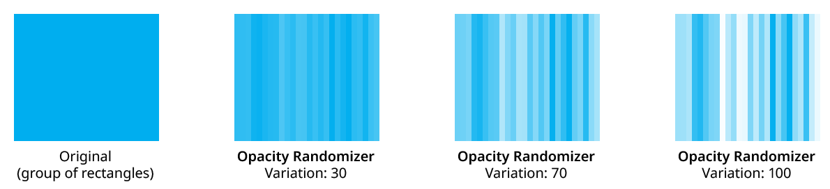 Opacity Randomizer Variation Examples