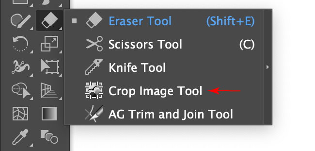 Crop Image Tool Location