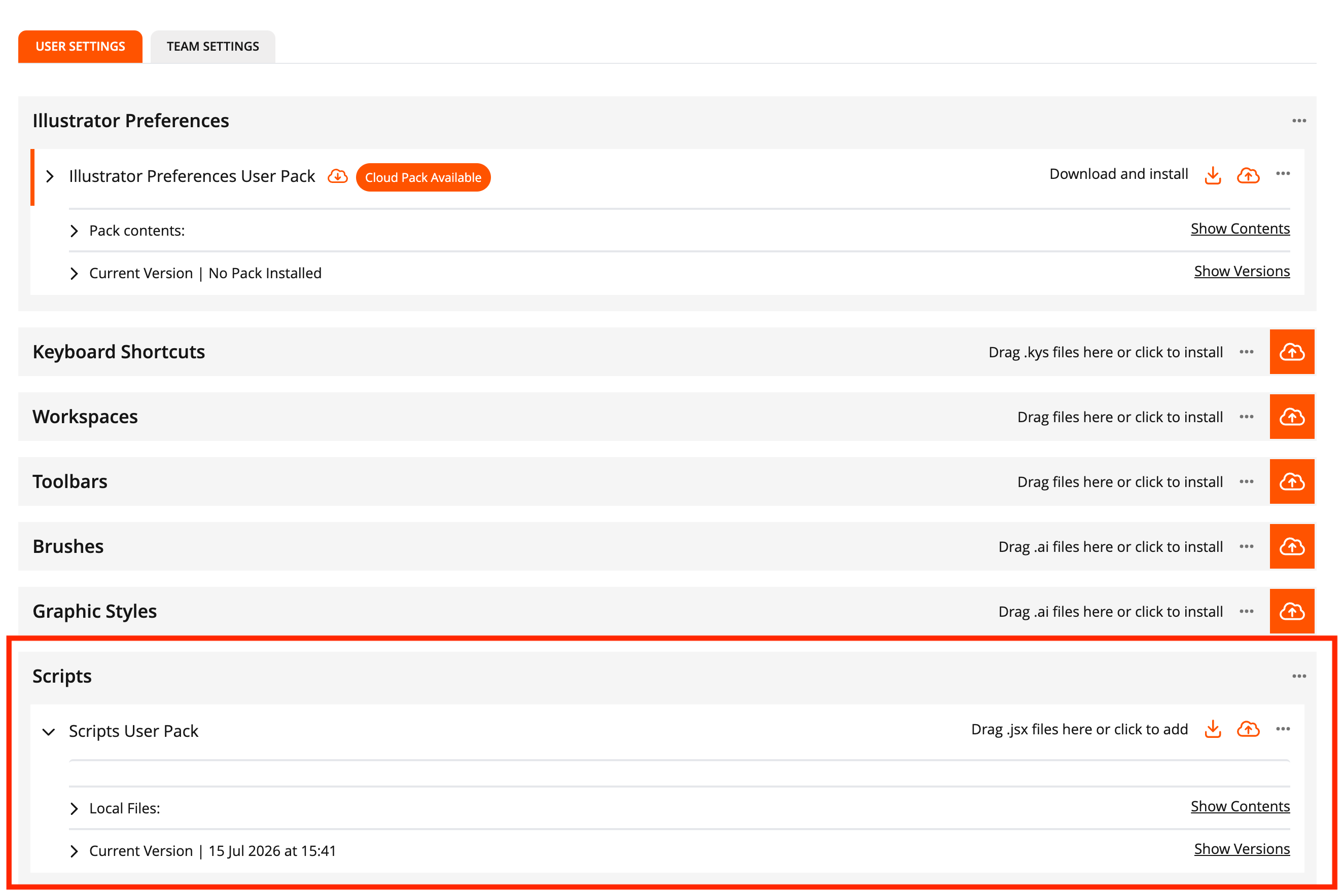 User Scripts can be saved in Astute Manager Pro