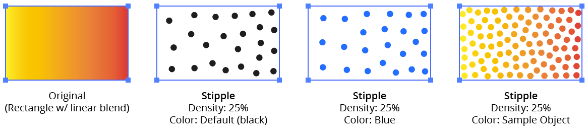 Stipplism Color Examples