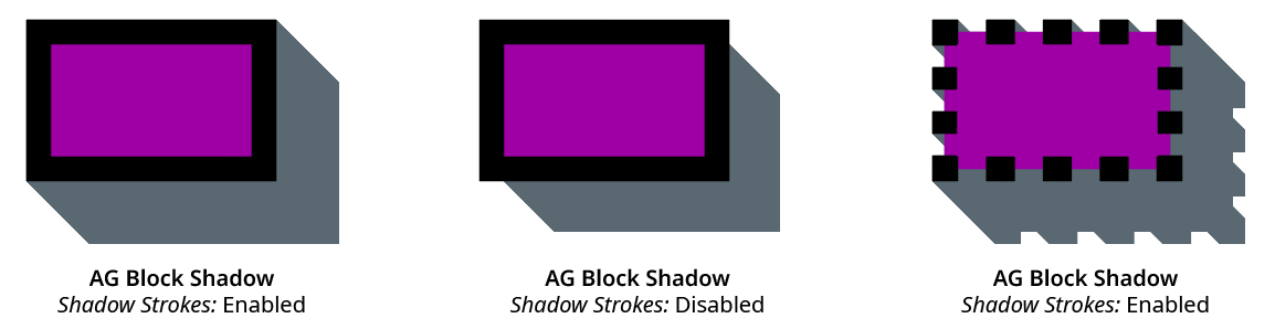 AG Block Shadow Strokes