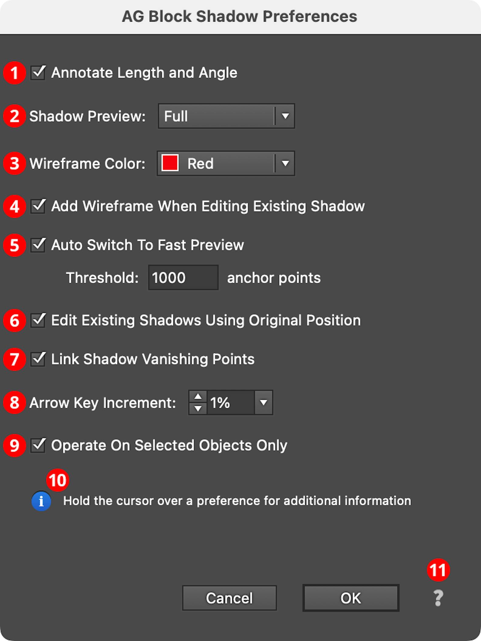 AG Block Shadow Preferences | Astute Graphics Documentation
