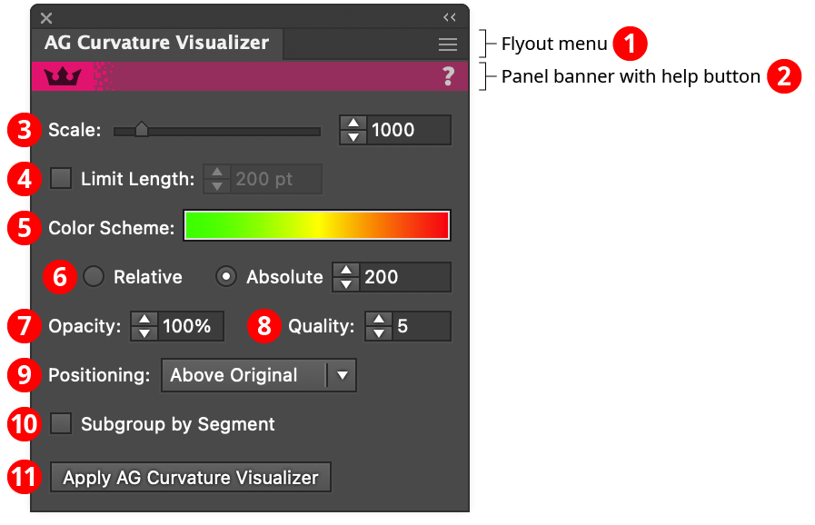 AG Curvature Visualizer Panel