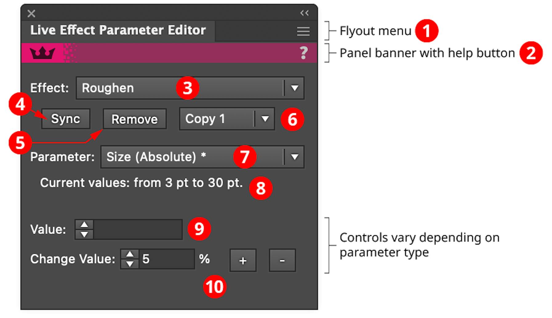 Live Effect Parameter Editor Panel | Astute Graphics Documentation