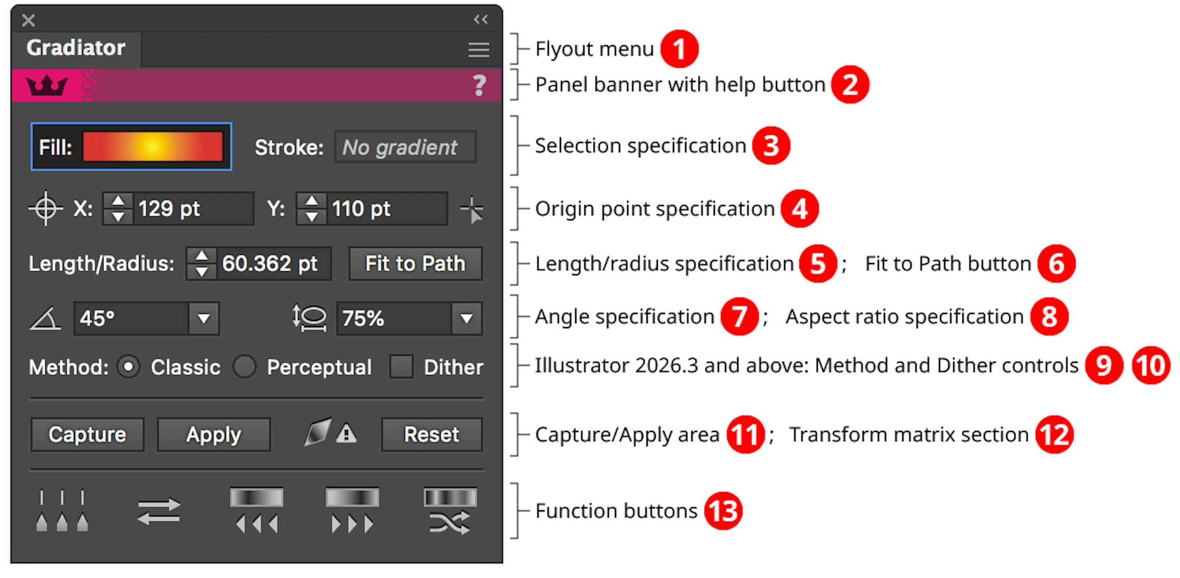 Gradiator Panel | Astute Graphics Documentation