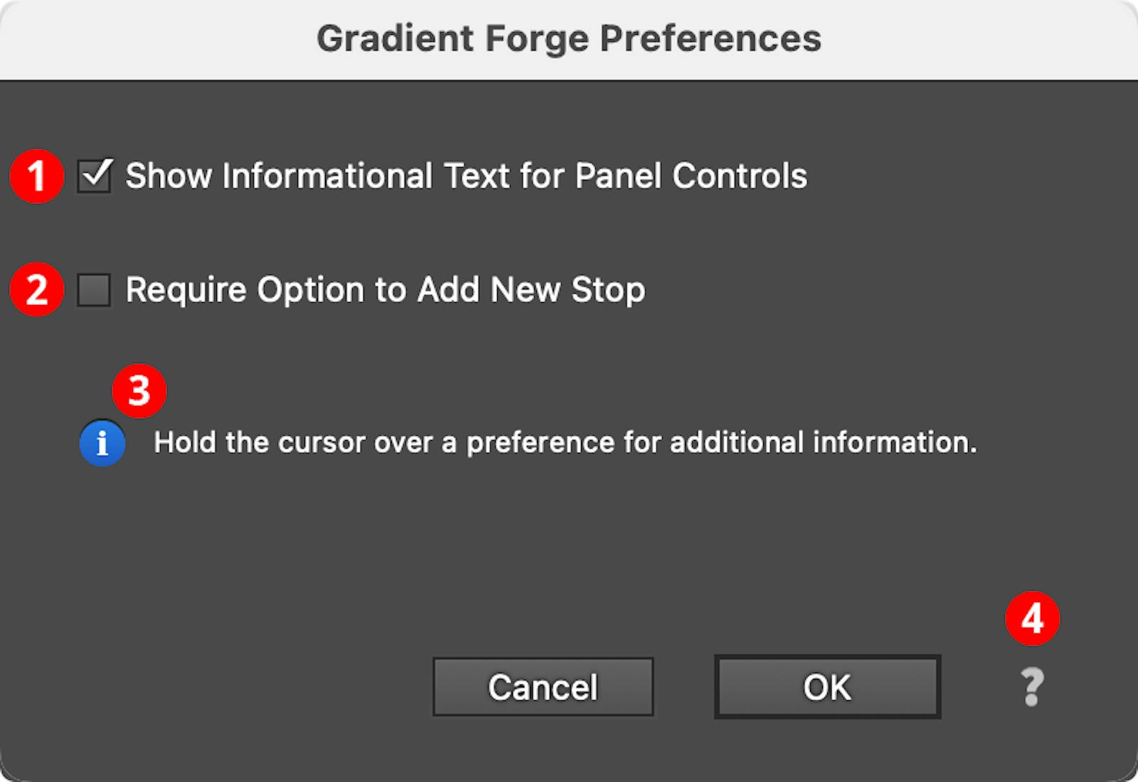 Gradient Forge Preferences | Astute Graphics Documentation