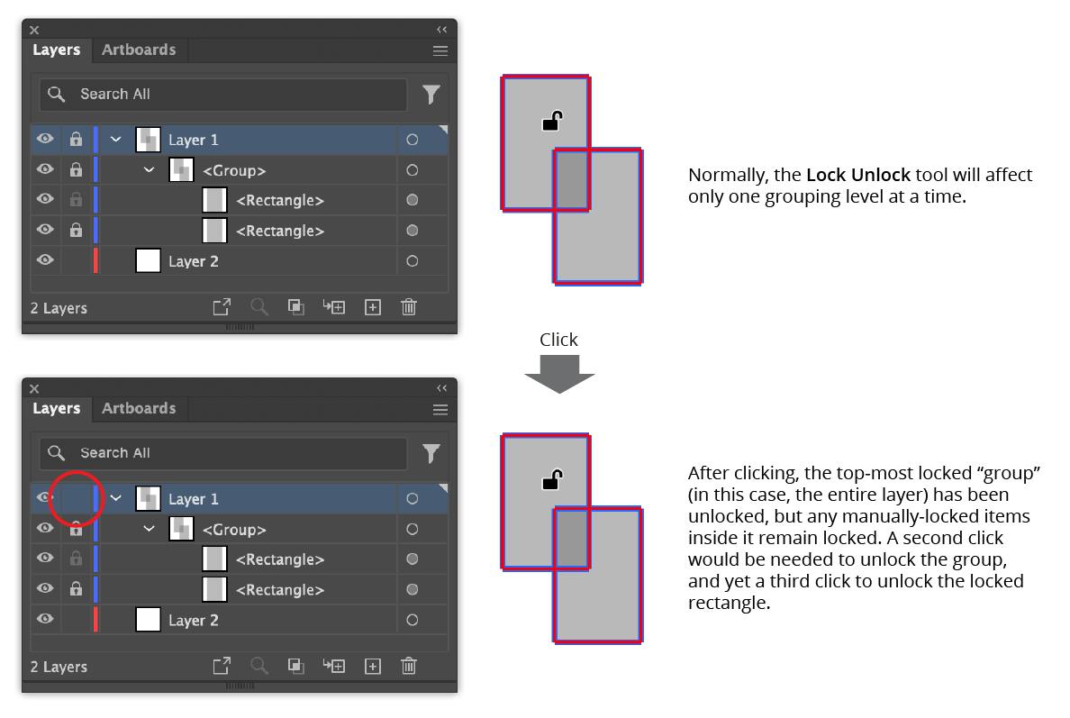 Lock Unlock Tool | Astute Graphics Documentation