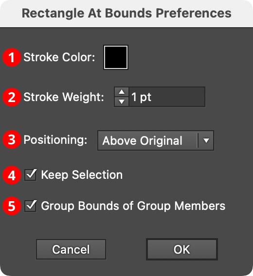 QuickOps Rectangle at Bounds Preferences