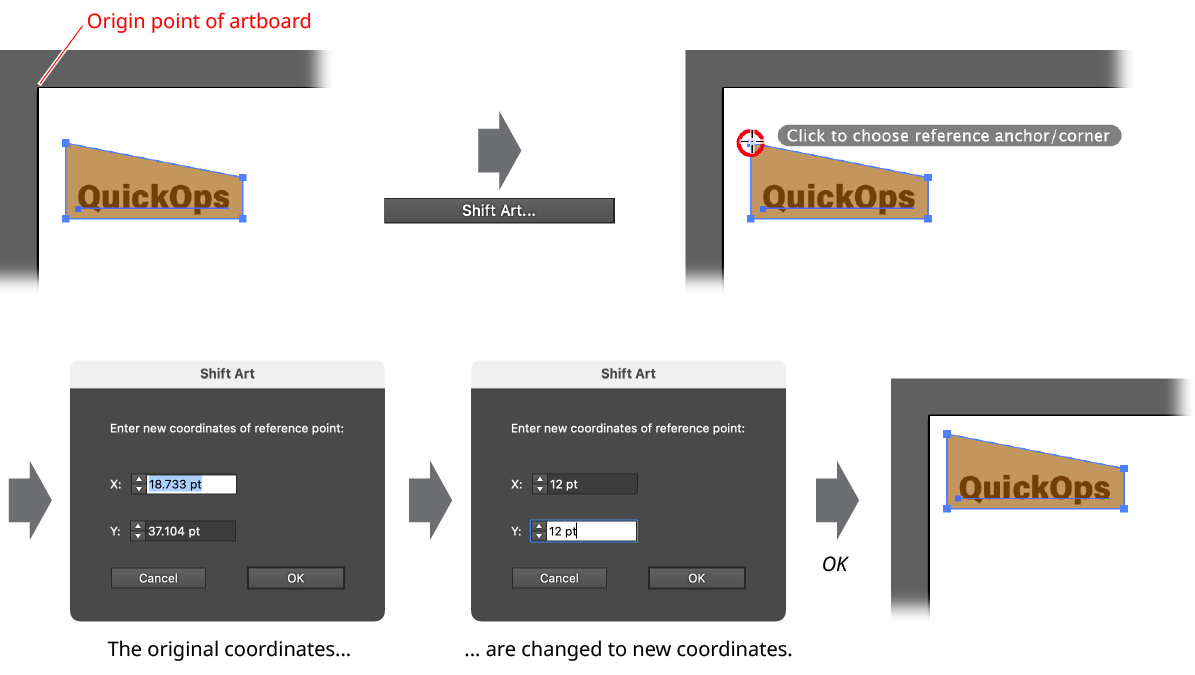 QuickOps Shift Art Example