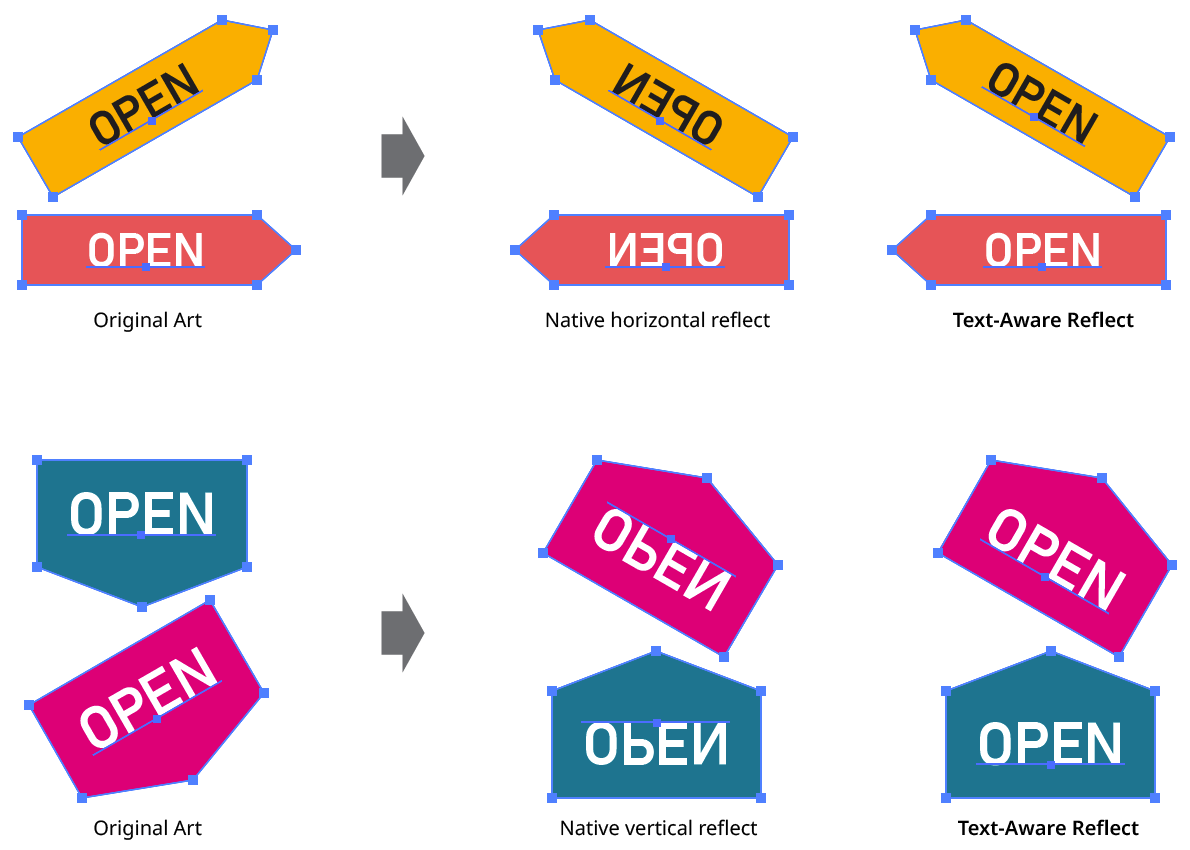 QuickOps Text Aware Reflect