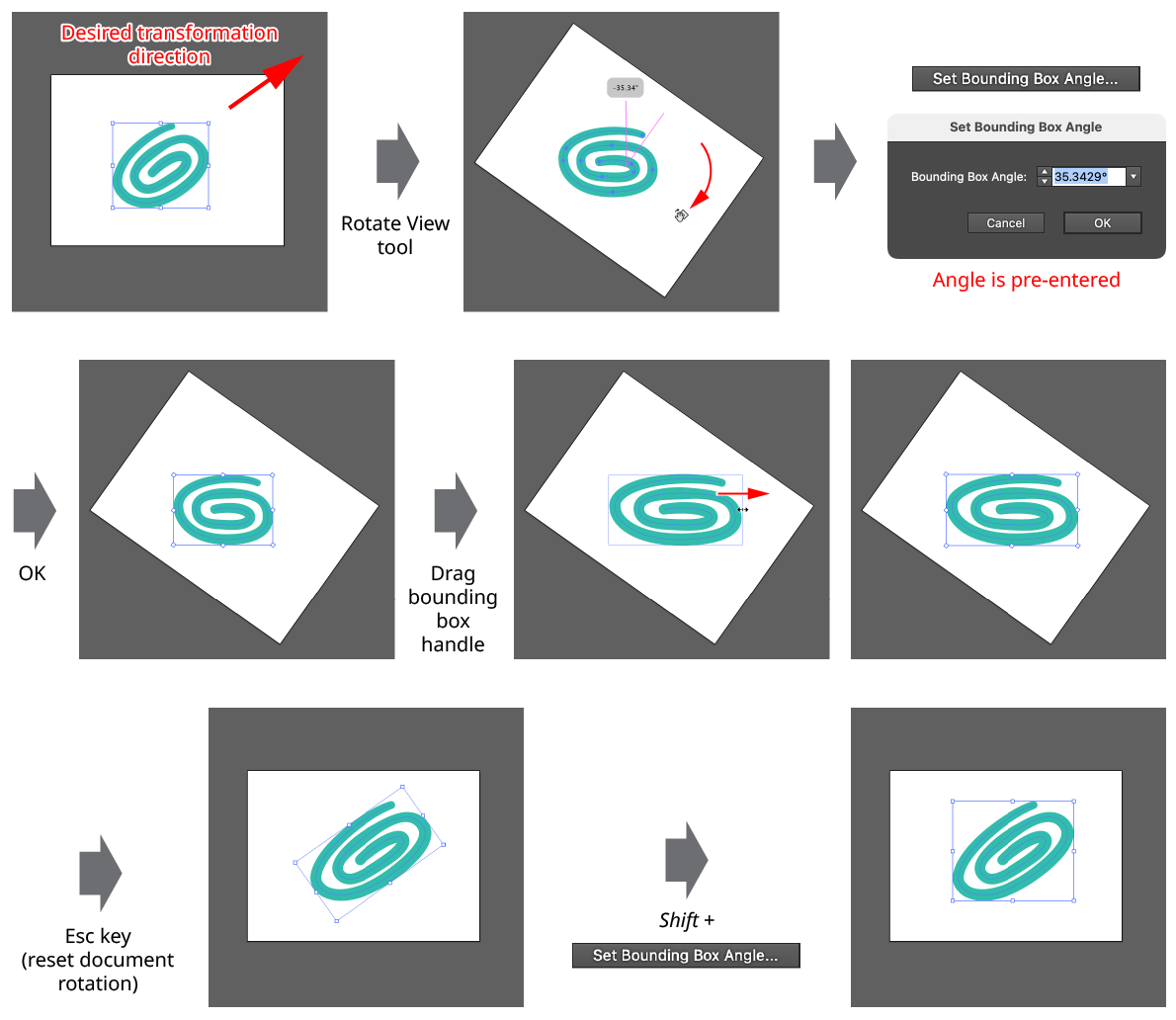 QuickOps Set Bounding Box Angle