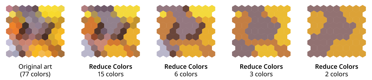 QuickOps Reduce Colors Examples