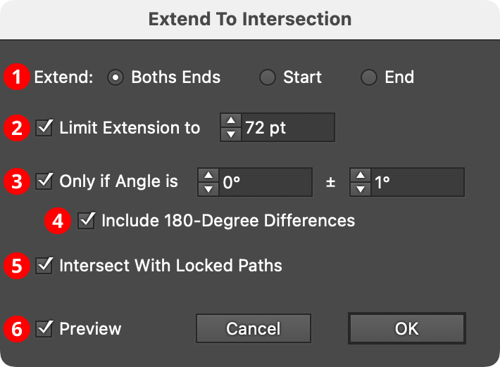 QuickOps Extend to Intersection Settings