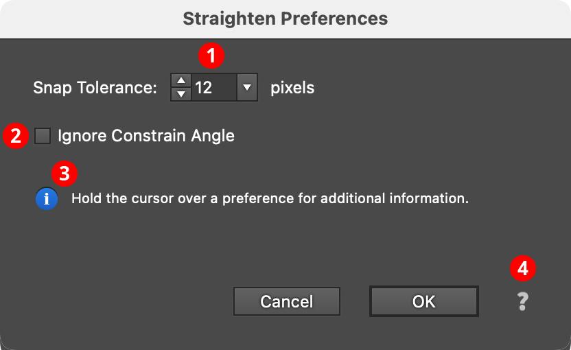 Straighten Preferences | Astute Graphics Documentation