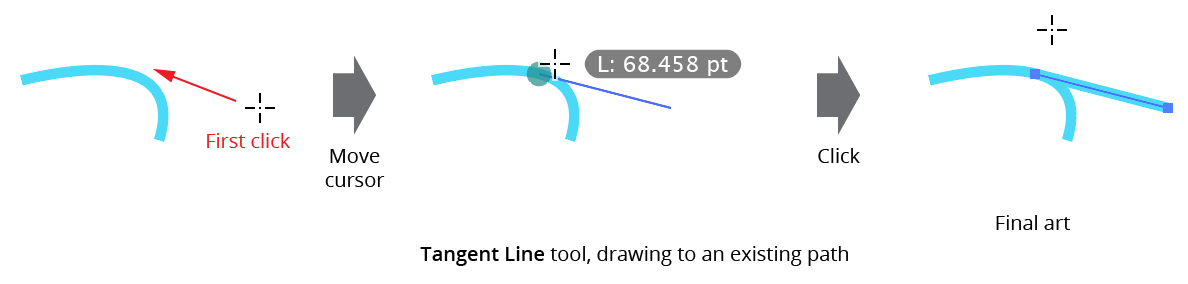 Tangent Line Tool - Drawing to an Existing Path