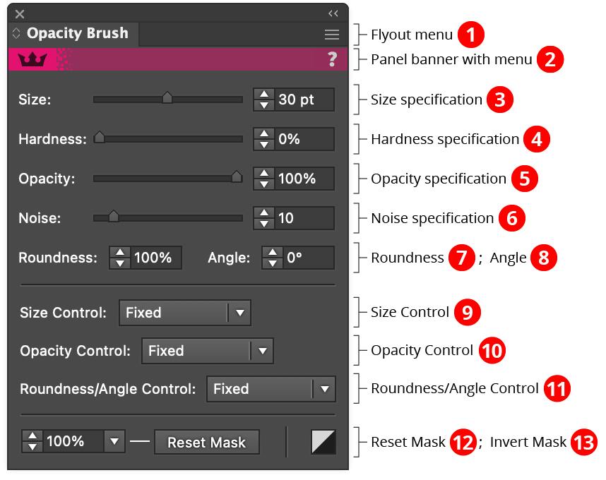 Opacity Edges Kit Opacity Brush | Astute Graphics Documentation