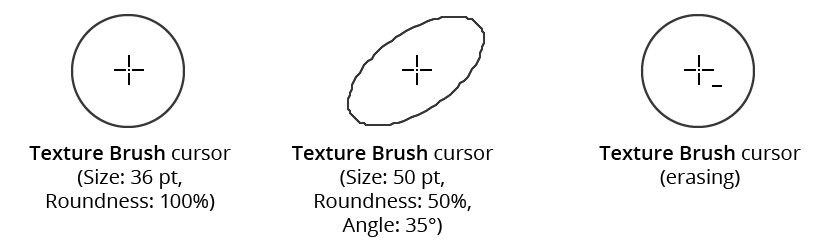 Texture Brush Tool Cursors