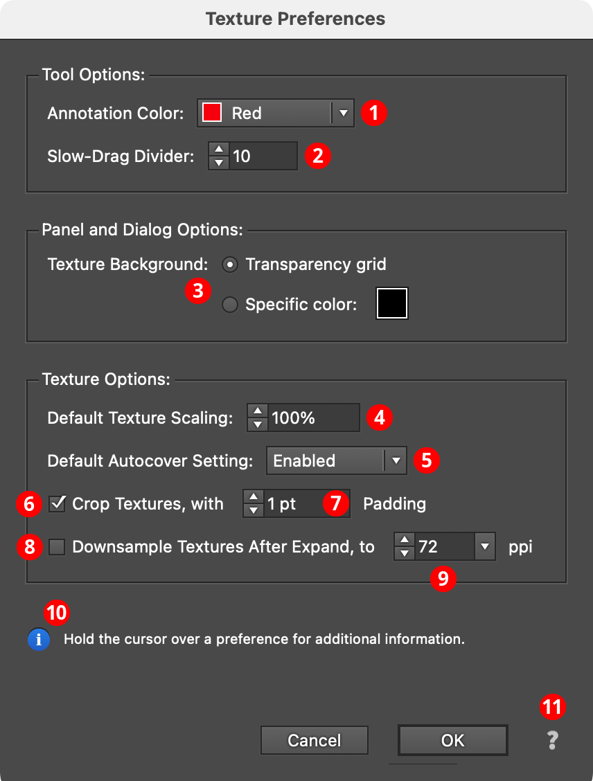 Texture Preferences