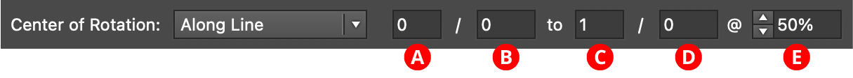 AG Transform Rotate Center Along Line Controls