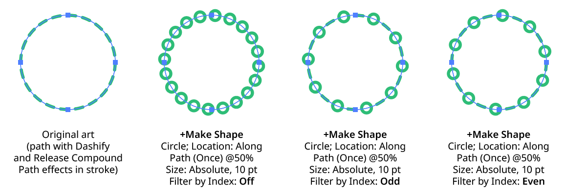 Make Shape Filter By Index - Odd, Even