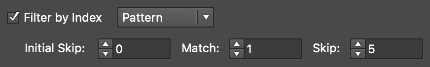 Make Shape Filter By Index - Pattern Controls