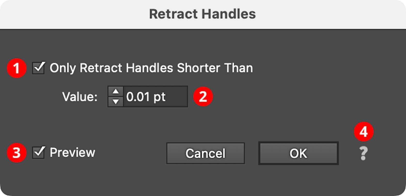 Retract Handles Live Effect | Astute Graphics Documentation