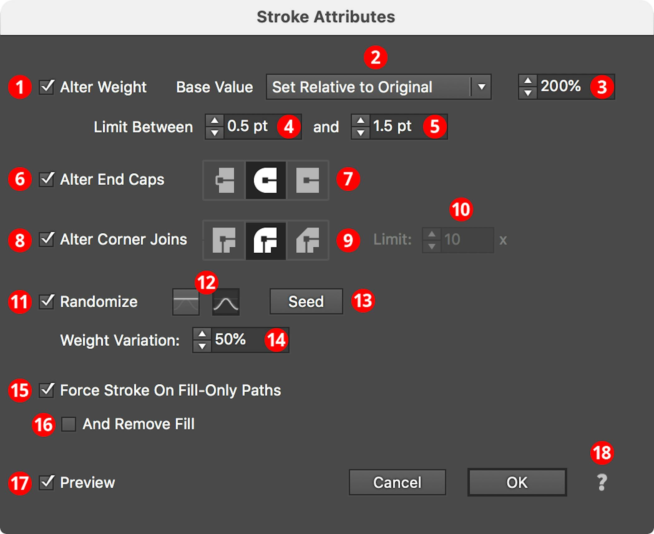 Stroke Attributes Live Effect | Astute Graphics Documentation