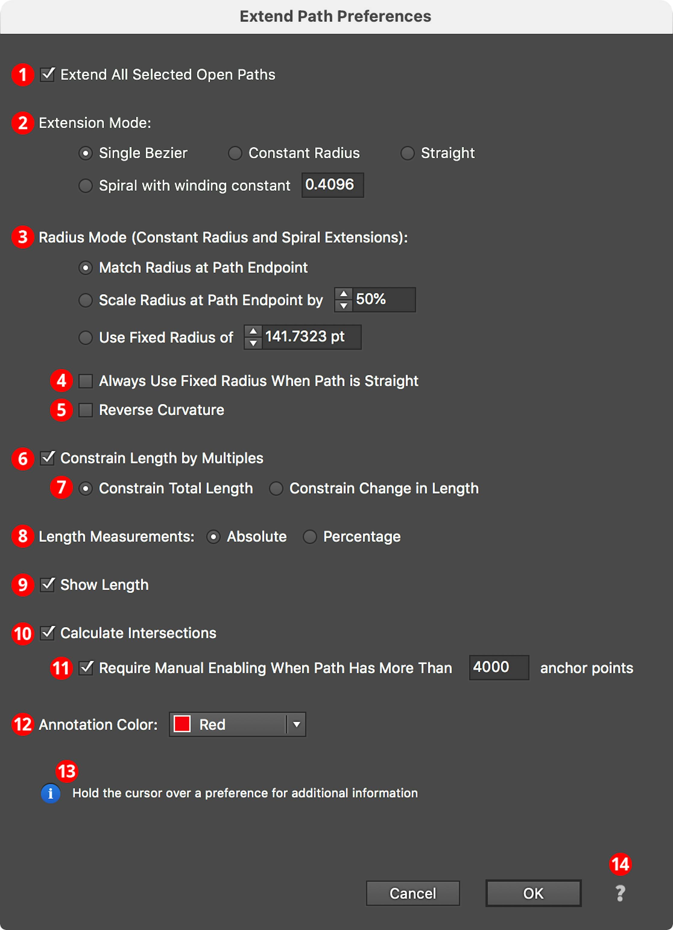 Extend Path Preferences Astute Graphics Documentation Extend Path Preferences Astute Graphics Documentation