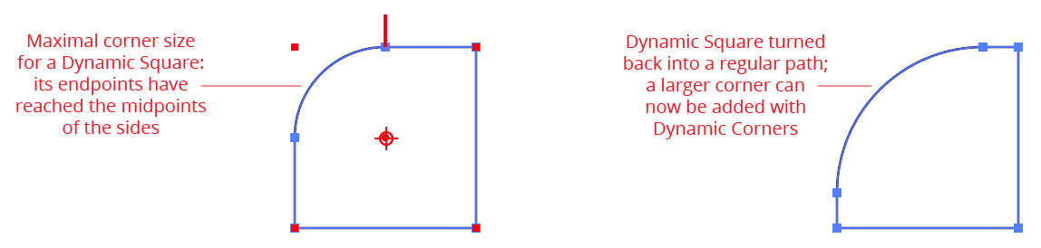 Dynamic Shape corner size limits